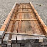 Ca. 37x Mora Hardhouten Balken Fijnbezaagd, 80x80mm, Lengte 400cm